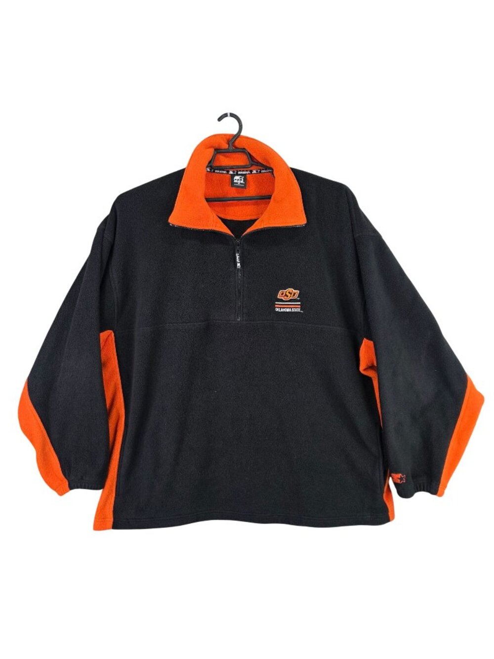 Mens Oklahoma State University OSU Team Starter Pullover Fleece Jacket Size 3XL